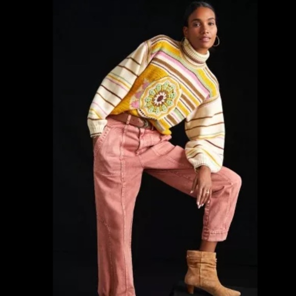 ANTHROPOLOGIE NWT Meadows Sunshine Wool Sweater Size 4. - Picture 2 of 13